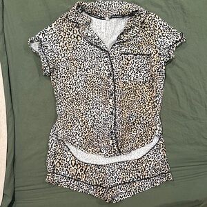 Leopard Print Pajama Set